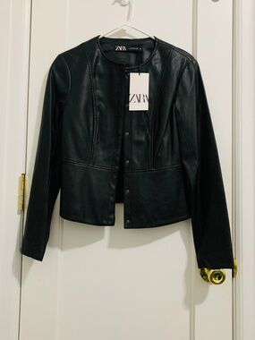 ZARA Lightweight Leather Jacket -NWT